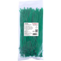 Кабельна стяжка e.ct.stand.150.4.green (100шт), зелена