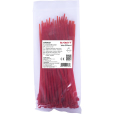Кабельна стяжка e.ct.stand.150.4.red (100шт), червона