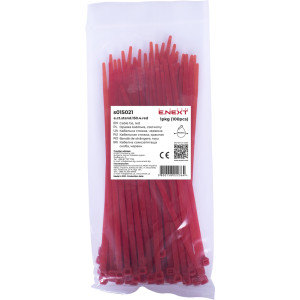Кабельна стяжка e.ct.stand.150.4.red (100шт), червона