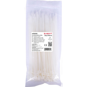 Кабельна стяжка e.ct.stand.150.4.white (100шт), біла