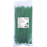Кабельна стяжка e.ct.stand.200.3.green (100шт), зелена