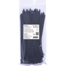 Кабельна стяжка e.ct.stand.300.5.black (100шт), чорна