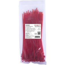 Кабельна стяжка e.ct.stand.300.8.red (100шт), червона