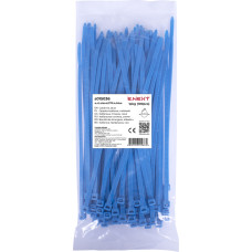 Кабельна стяжка e.ct.stand.370.4.blue (100шт), синя