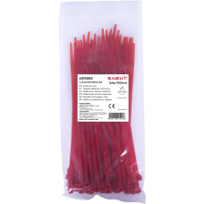 Кабельна стяжка e.ct.stand.400.8.red (100шт), червона