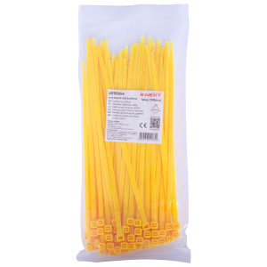 Кабельна стяжка e.ct.stand.400.8.yellow (100шт), жовта