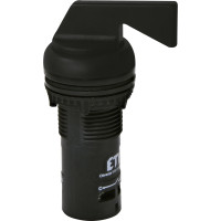 Перемикач поворотн. монобл. ECS3L-N30-20 (2NO, 3-х поз., з фікс. 1-0-2, 30°, чорн., з довгою рукояткою)