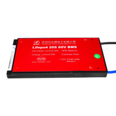 BMS плата LiFePO4 60V 20S Dis 20A Ch 10A