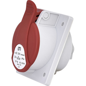 Розетка вбудована (силовий роз'єм) EE-3243 IP54 (32A, 400V, 3P+PE)