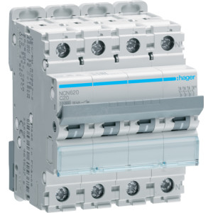 Автоматичний вимикач 3P+N 10kA C-20A 4M