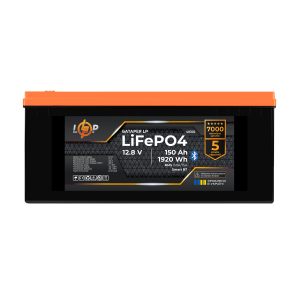 Акумулятор LP LiFePO4 12,8V - 150 Ah (1920Wh) (BMS 150A/75А) пластик Smart BT