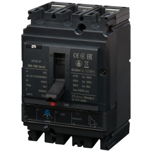 Автоматичний вимикач NBS-TMS 100/3S 40A (50kA, (0.8-1)In/фікс.) 3P