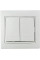 Вимикач 2-кл. BBсб10-2-0-Fl-W (білий)