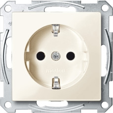 Механізм розетки SCHUKO з захисними шторками, бежевий, 
System M Merten Shneider Electric MTN2300-0344