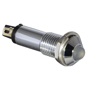 Сигнальна арматура AD22B-8  біла 220V AC