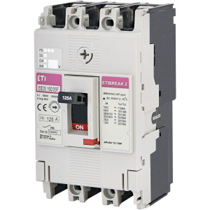 Автоматичний вимикач EB2S 160/3SF 125A (25kA, фікс./фікс.) 3P