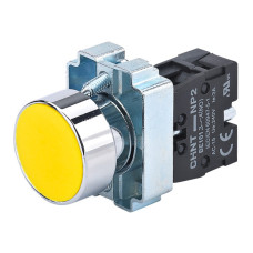 Кнопка NP2-BA51 без підсвітки жовта 1NO IP40