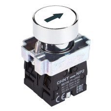 Кнопка NP2-BA1345 з маркуванням 1NO+1NC IP40