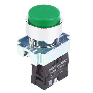 Кнопка NP2-BL31 без підсвітки зелена 1NO IP40