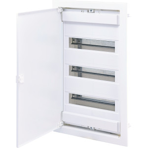 Щит металопластиковий ECG42 (36+6мод., метал.білі дверцята)