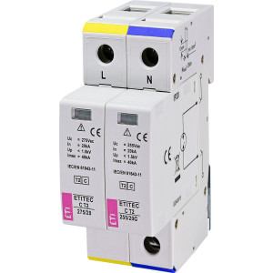 Обмежувач перенапруги ETITEC C T2 275/20 (1+1) 2p