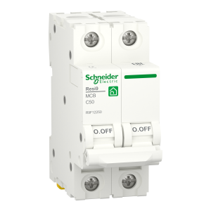 Автоматичний вимикач RESI9 Schneider Electric 50 А, 2P, крива С, 6кА