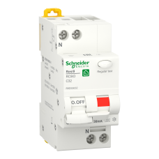 Диференційний автоматичний вимикач RESI9 Schneider Electric 32 А, 30 мA, 1P+N, 6кA, крива С, тип А