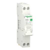 Компактний диференційний автоматичний вимикач RESI9 Schneider Electric 16 А, 30 мA, 1P+N, 6кA, крива С, тип АС