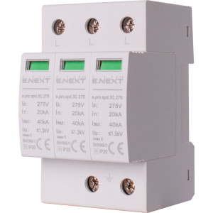 Пристрій для захисту від імпульсних перенапруг e.pro.spd.3С.275 3P, клас С