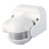 Датчик руху інфрачервоний e.sensor.pir.09.white(білий), 180°, IP44