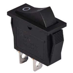 Перемикач 1 клав. чорний  KCD3-101 B/B