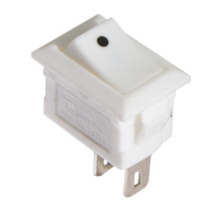 Перемикач 1 клав. Білий KCD5-101 WH/WH