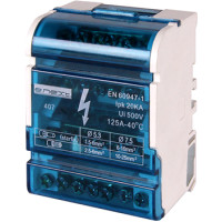 Шина нульова e.cbs.pro.4.11 в корпусі на DIN-рейку