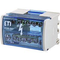 Блок розподільчий EDB-207 2p, L+PE/N, 125A (7 виходів)