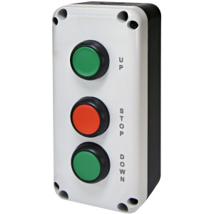 Кнопковий пост 3-модул. ESB3-V7 (Standart, "UP/STOP/DOWN", зелен./червон./зелен.)