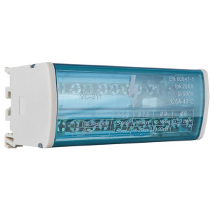 Нульова шина в корпус VC-211 (2 бруска по 11 отворів)