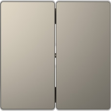 Подвійна клавіша, нікель, MERTEN D-Life Schneider Electric MTN3400-6050