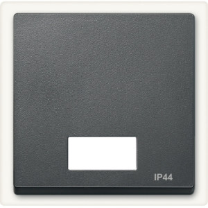 Клавіша з віконцем для світлової
індикації, IP44, антрацит,
Merten System M Schneider Electric MTN433714