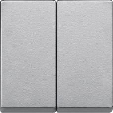 Подвійна клавіша, алюміній, Merten System M Schneider Electric MTN433560