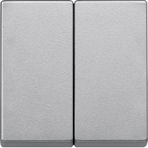 Подвійна клавіша, алюміній, Merten System M Schneider Electric MTN433560