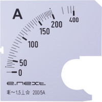 Шкала до амперметра щитового e.meter72.a200.scale АС 200А 72х72мм