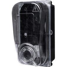 Корпус пластиковий e.mbox.stand.plastic.n.f1.прозорий, під однофазний лічильник, навісний з комплектом метизів