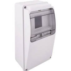 Корпус удароміцний з АБС-пластика e.plbox.industrial.130x240x105.6m передня панель похила IP54