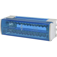 Блок розподільчий EDB-215 2p, L+PE/N, 125A (15 виходів)