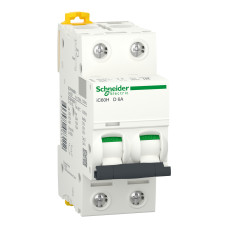 Автоматичний вимикач Acti9 IC60H  2P, 6А, крива D Schneider Electric A9F85206