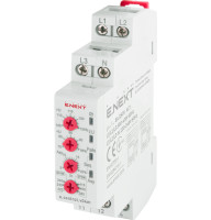 Реле контролю напруги трифазне регульоване e.control.v04m