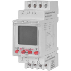 Реле контролю напруги трифазне цифрове e.control.v06