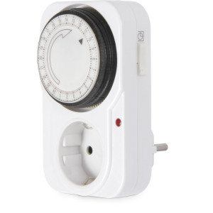 Реле часу електромеханічне розеточне тижневе e.control.t12