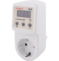 Реле контролю напруги однофазне розеточне e.control.v07