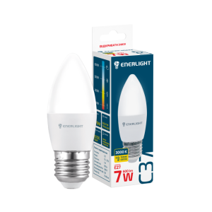 Лампа світлодіодна ENERLIGHT С37 7Вт 3000K E27